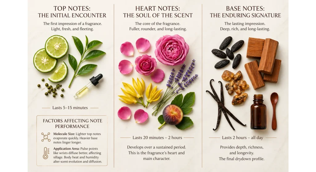 Popular women fragrances notes