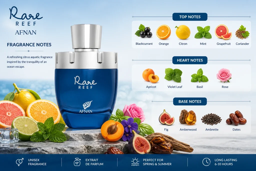 Afnan rare reef perfume notes
